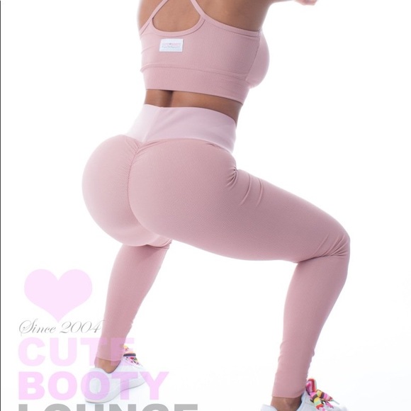 Cute Booty Lounge Active Leggings- Dusty Pink - Picture 1 of 6
